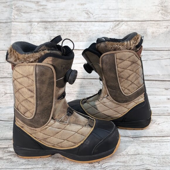 Rome SDS Memphis BOA Snowboard Boots Tan/Black Fur Lined – Women’s Size 7 - Picture 6 of 8